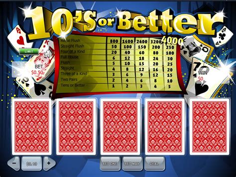Tens Or Better 3 Pokerstars