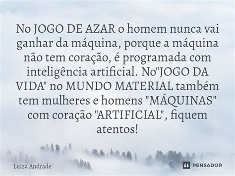 Texto De Jogos De Azar Homem Conotacao