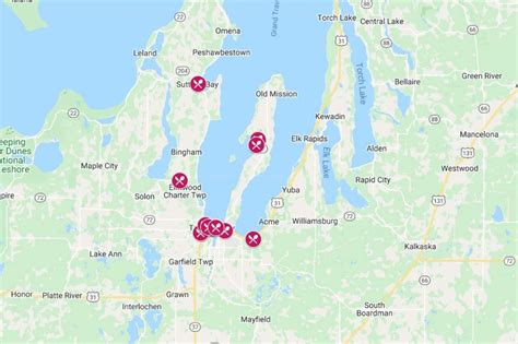 Traverse City Casinos Mapa