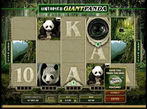 Untamed Giant Panda Pokerstars
