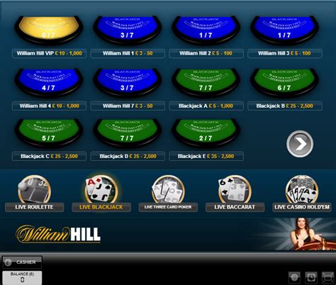 William Hill Live Casino Blackjack