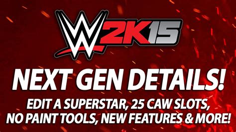 Wwe 2k15 Apenas 25 Caw Slots